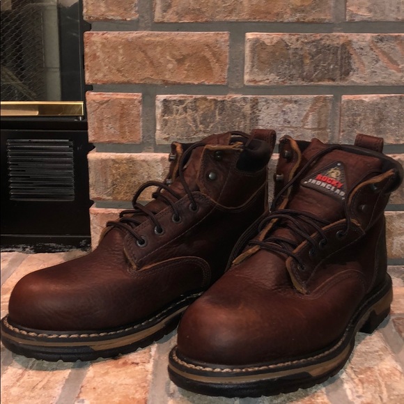 rocky steel toe work boots